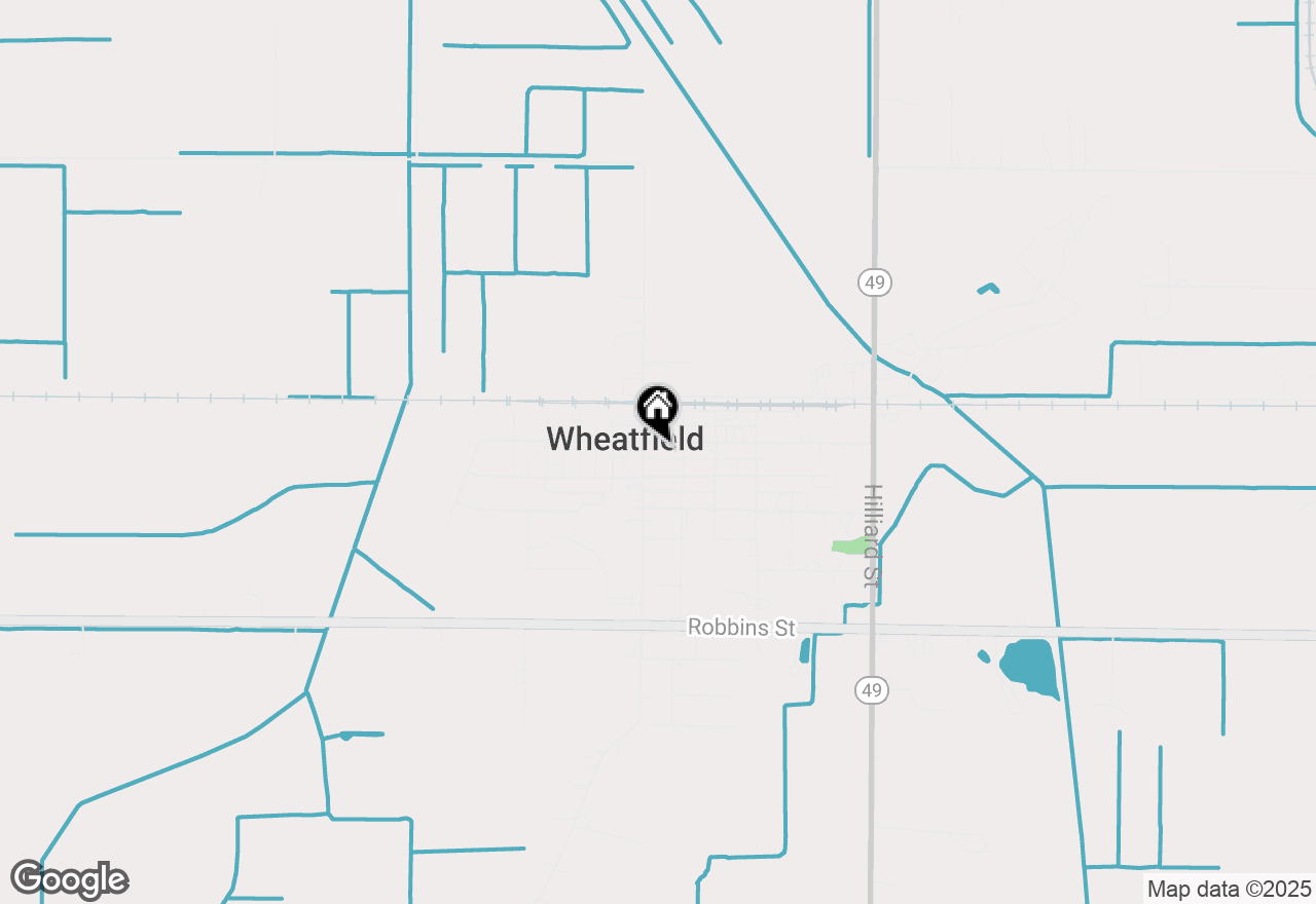 Map of 25 E Grove Street, Wheatfield, IN 46392