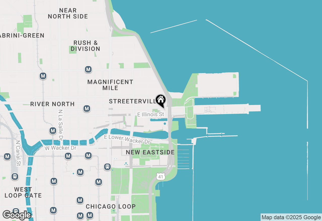 Map of 451 E Grand Avenue #4602, Chicago, IL 60611