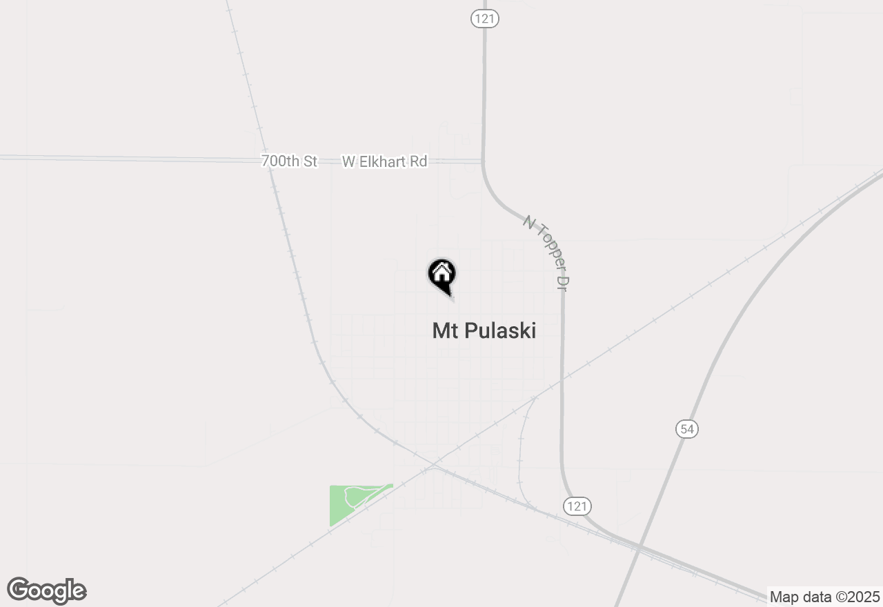 Map of 313 N Washington Street, Mount Pulaski, IL 62548