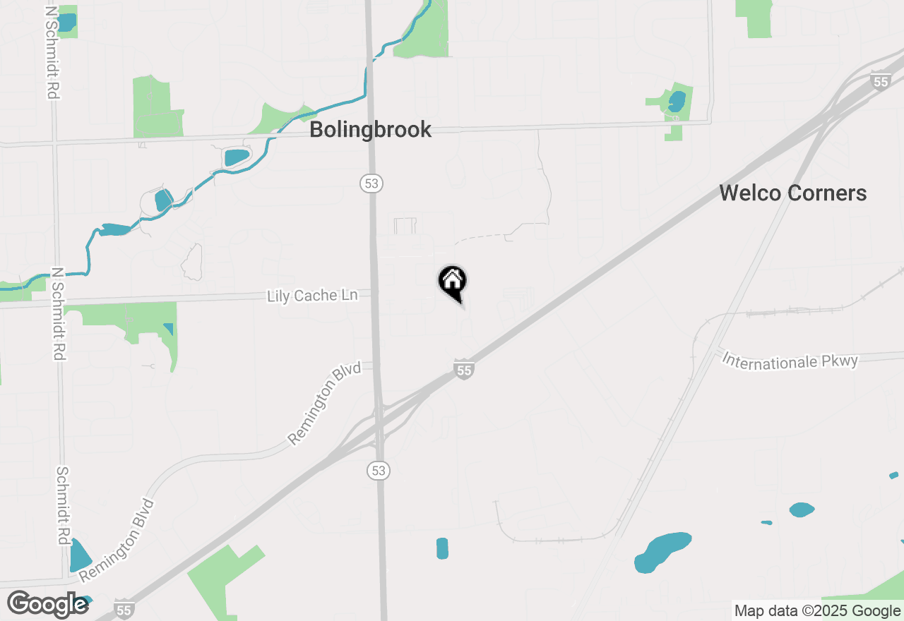 Map of 445 Yorkshire Square, Bolingbrook, IL 60440