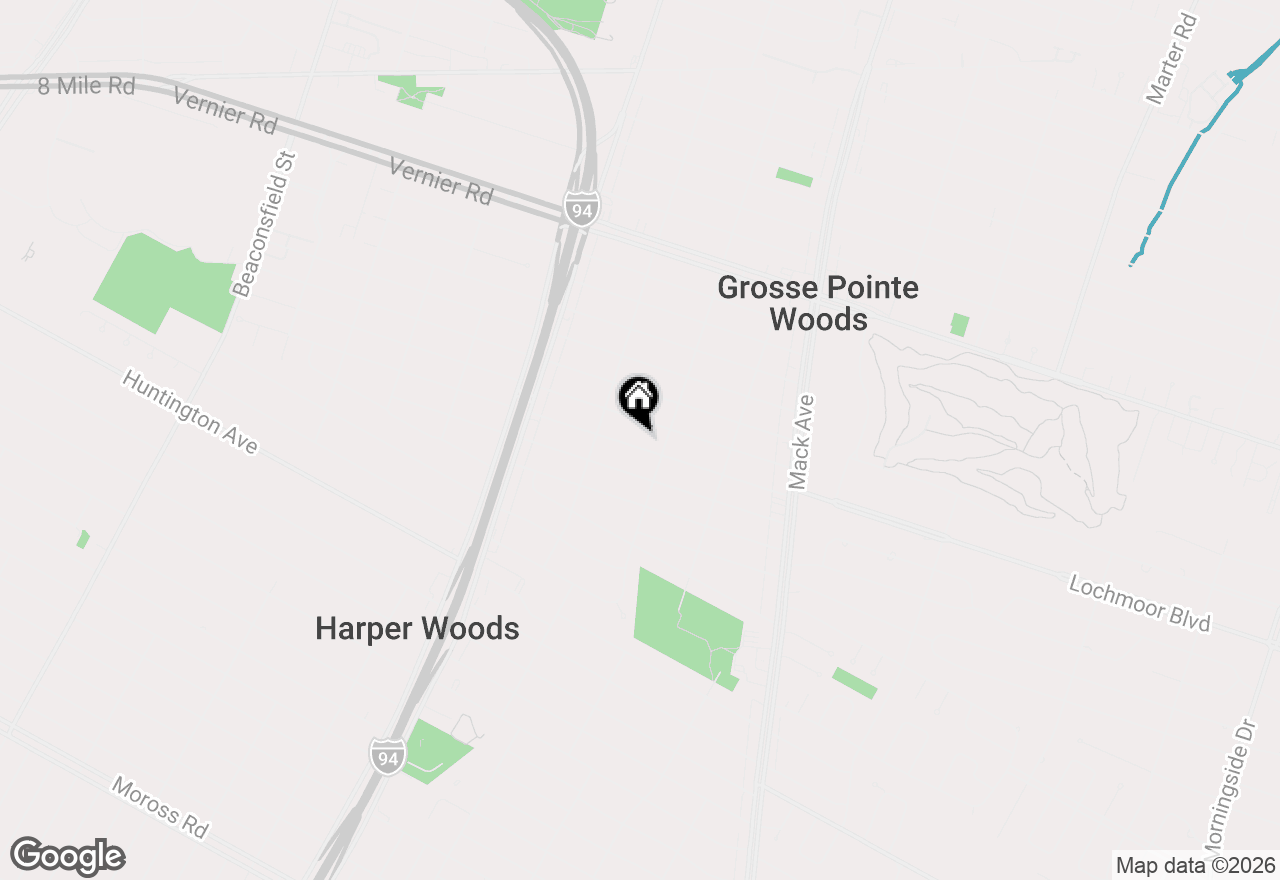 Map of 21911 Lochmoor Drive, Harper Woods, MI 48225
