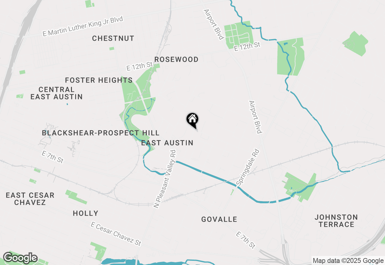 Map of 1110 3/4 Fiesta St #1, Austin, TX 78702