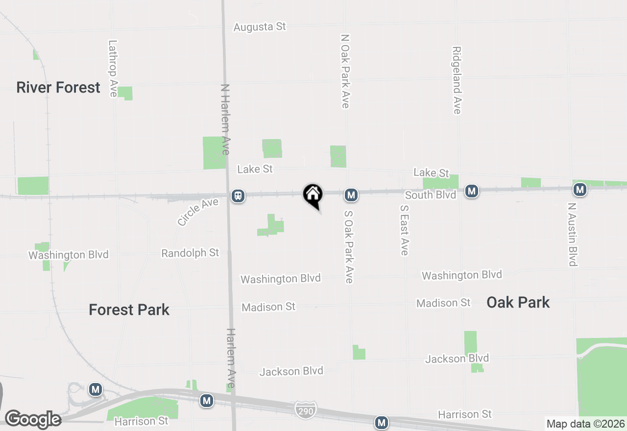 Map of 135 S Kenilworth Avenue #10, Oak Park, IL 60302