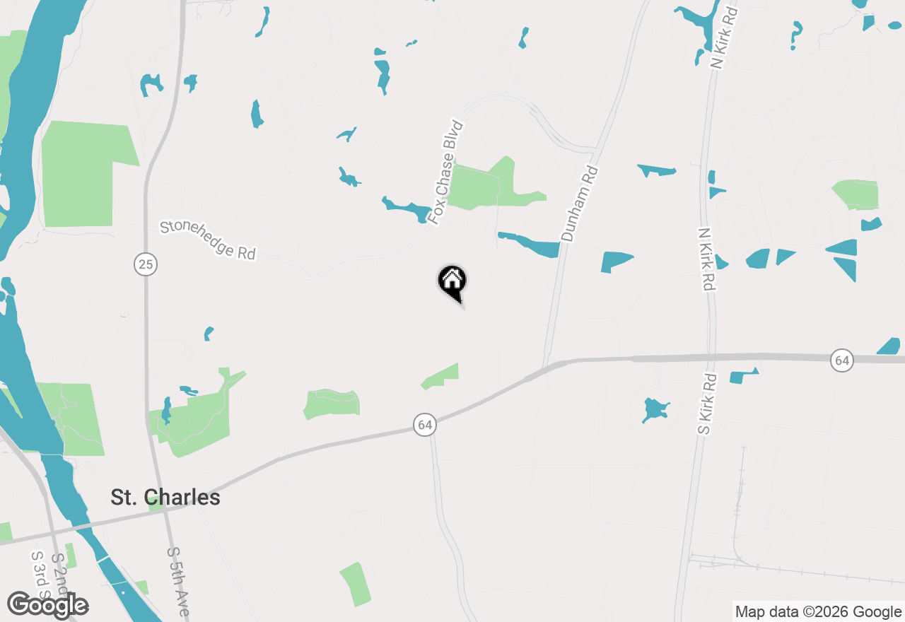 Map of 1804 Allen Lane, St. Charles, IL 60174