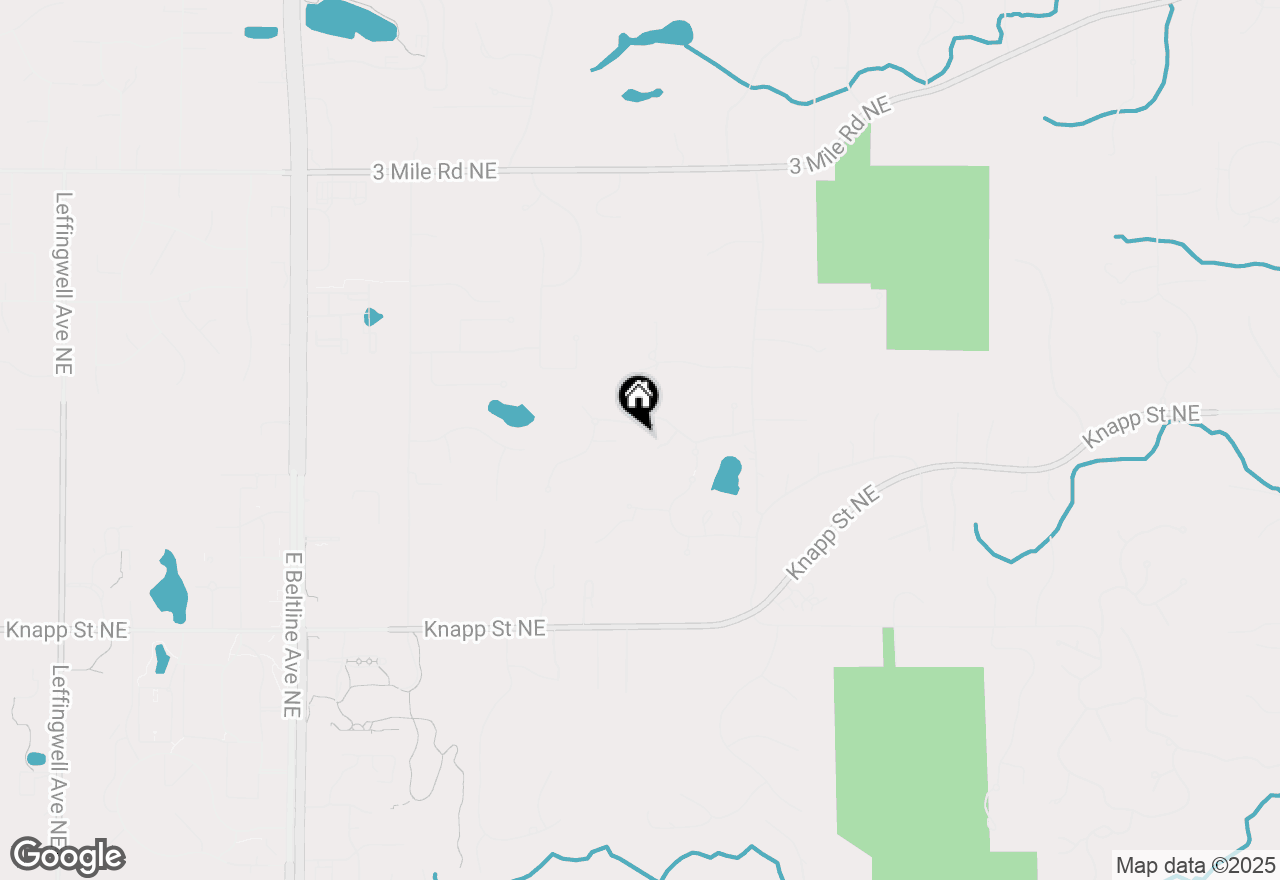 Map of 3810 Lake Birch Street Ne, Grand Rapids, MI 49525