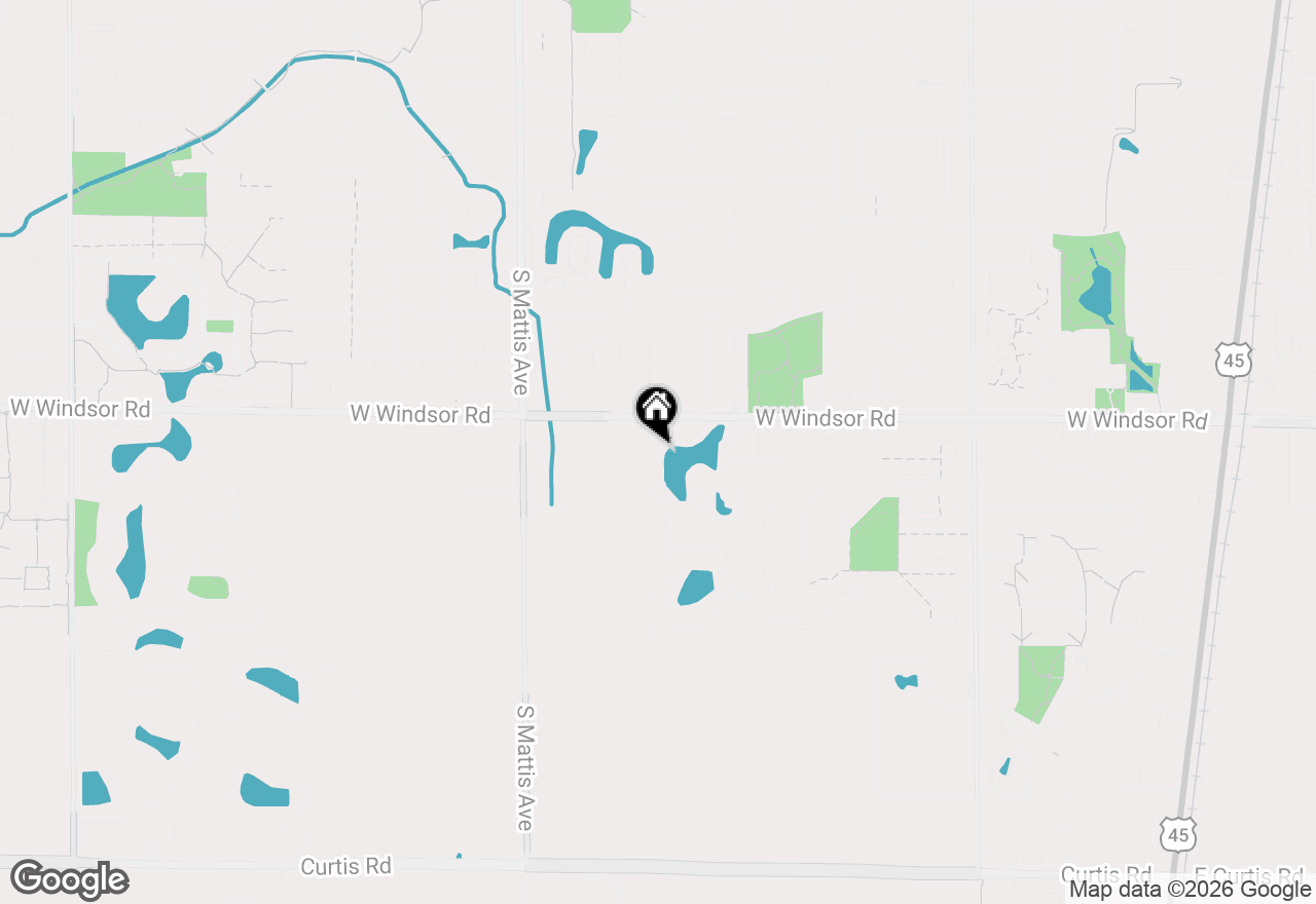 Map of 2506 Windward Boulevard, Champaign, IL 61821
