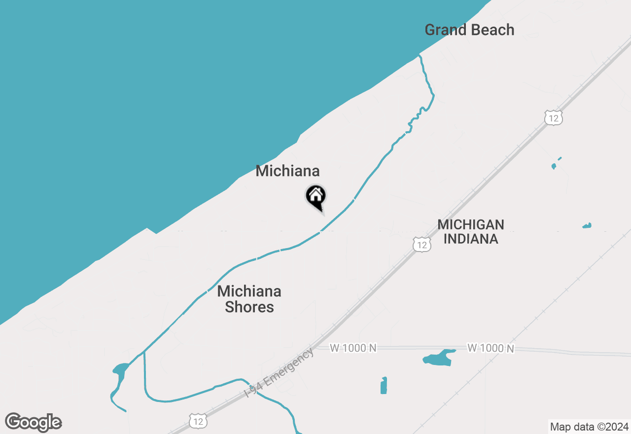 Map of 3961 Hillside Trail, New Buffalo, MI 49117