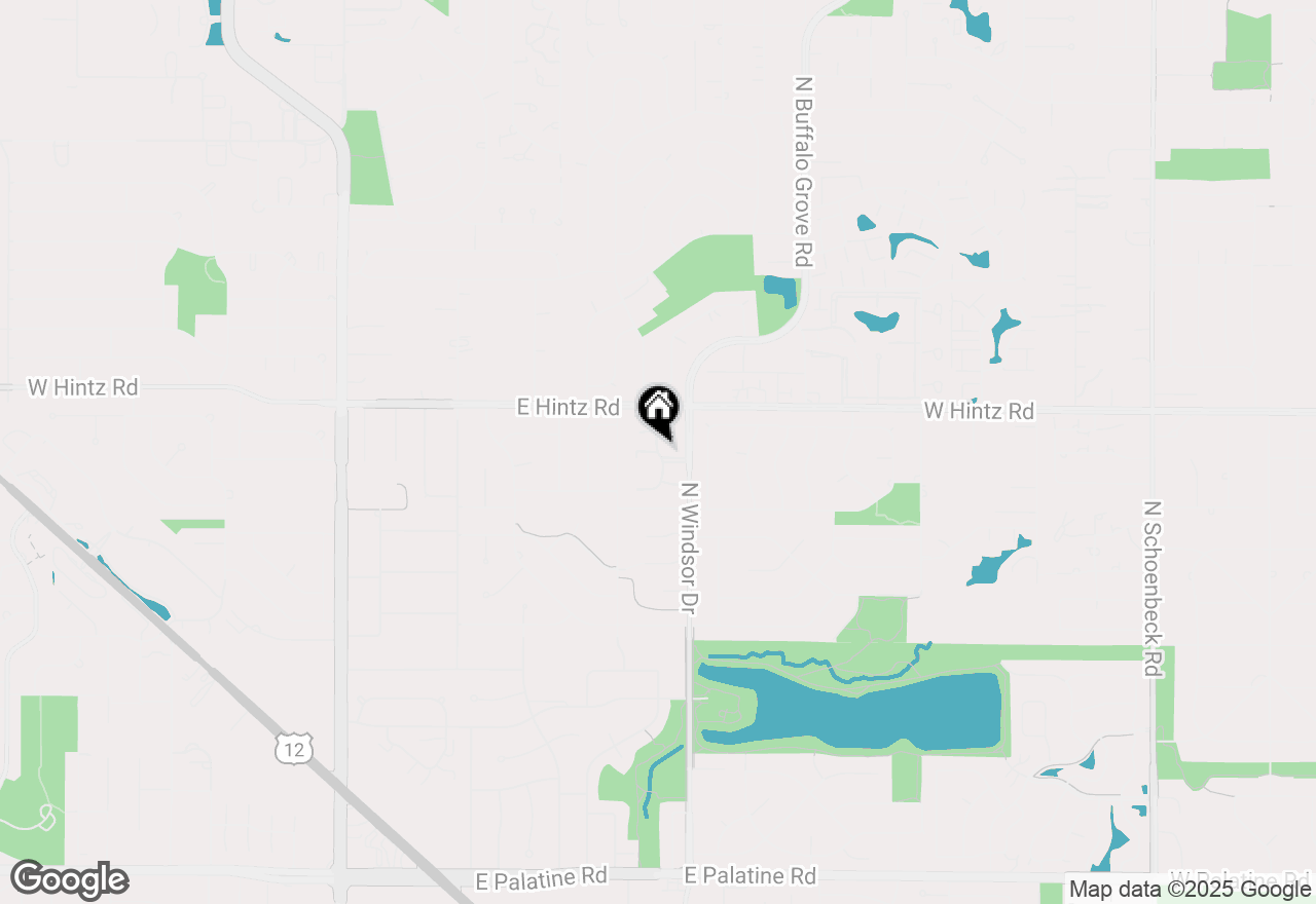 Map of 1205 E Hintz Road #206, Arlington Heights, IL 60004