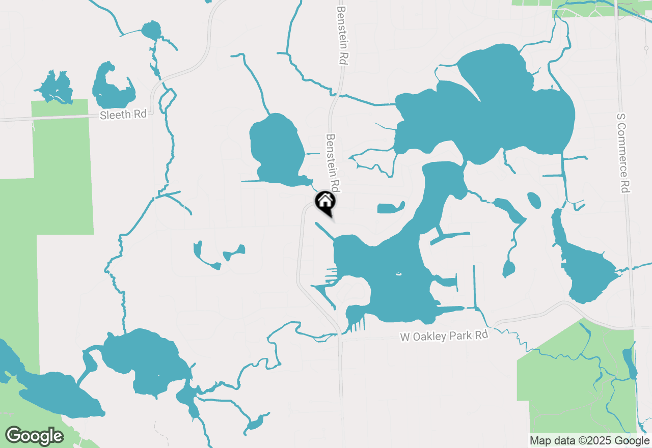 Map of 3870 Benstein Road, Commerce Twp, MI 48382