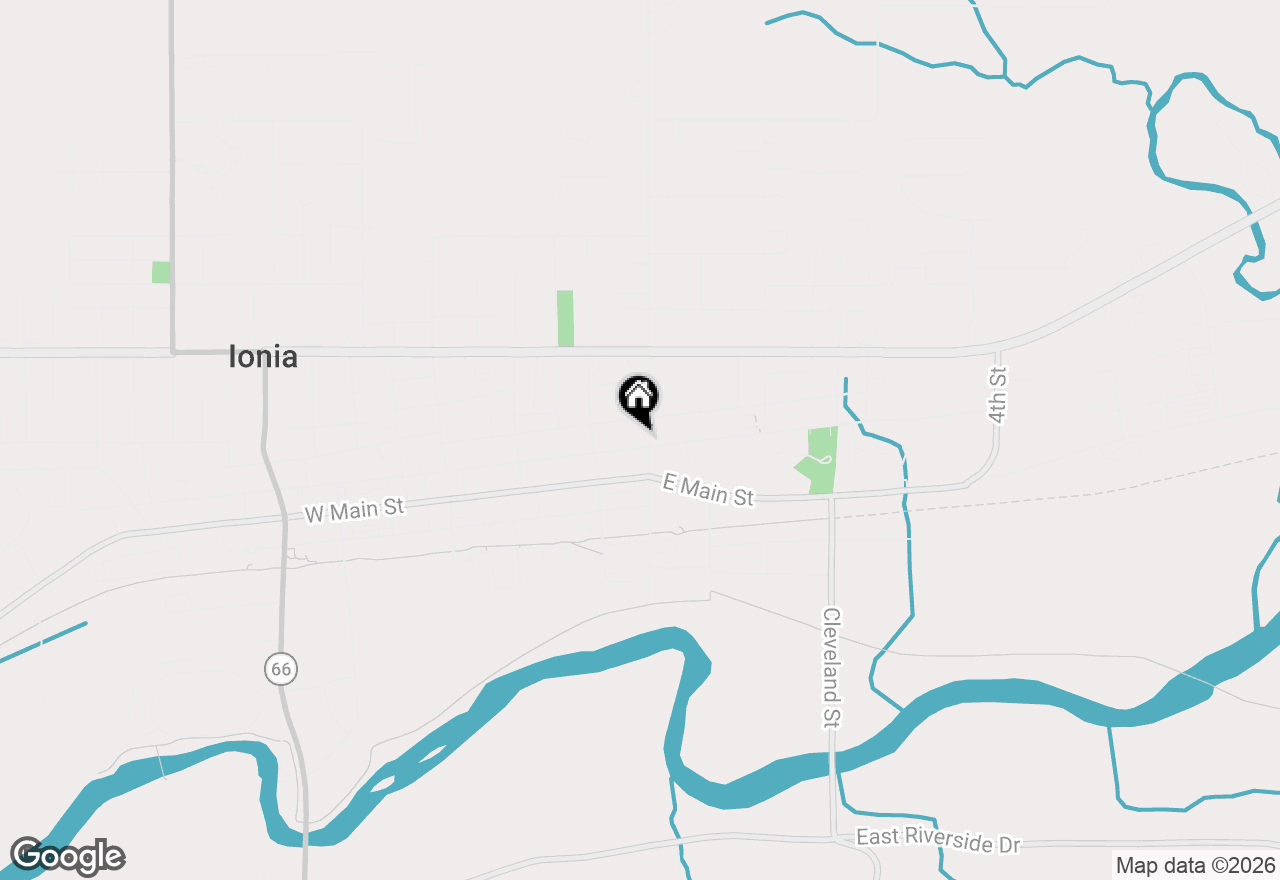 Map of 346 E Washington Street, Ionia, MI 48846