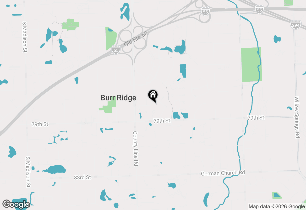 Map of 14 Ambriance Drive, Burr Ridge, IL 60527