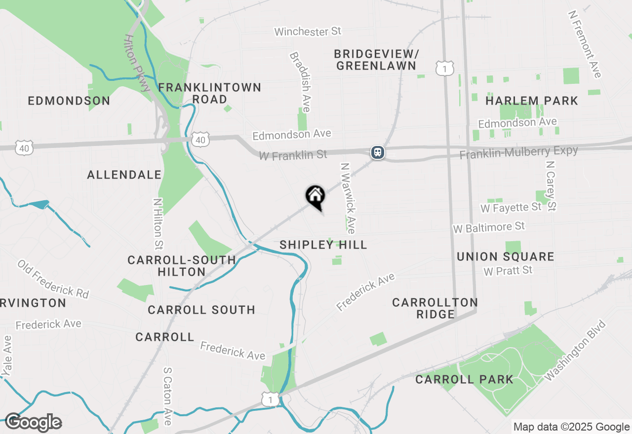 Map of 2590 W Fayette Street, Baltimore, MD 21223