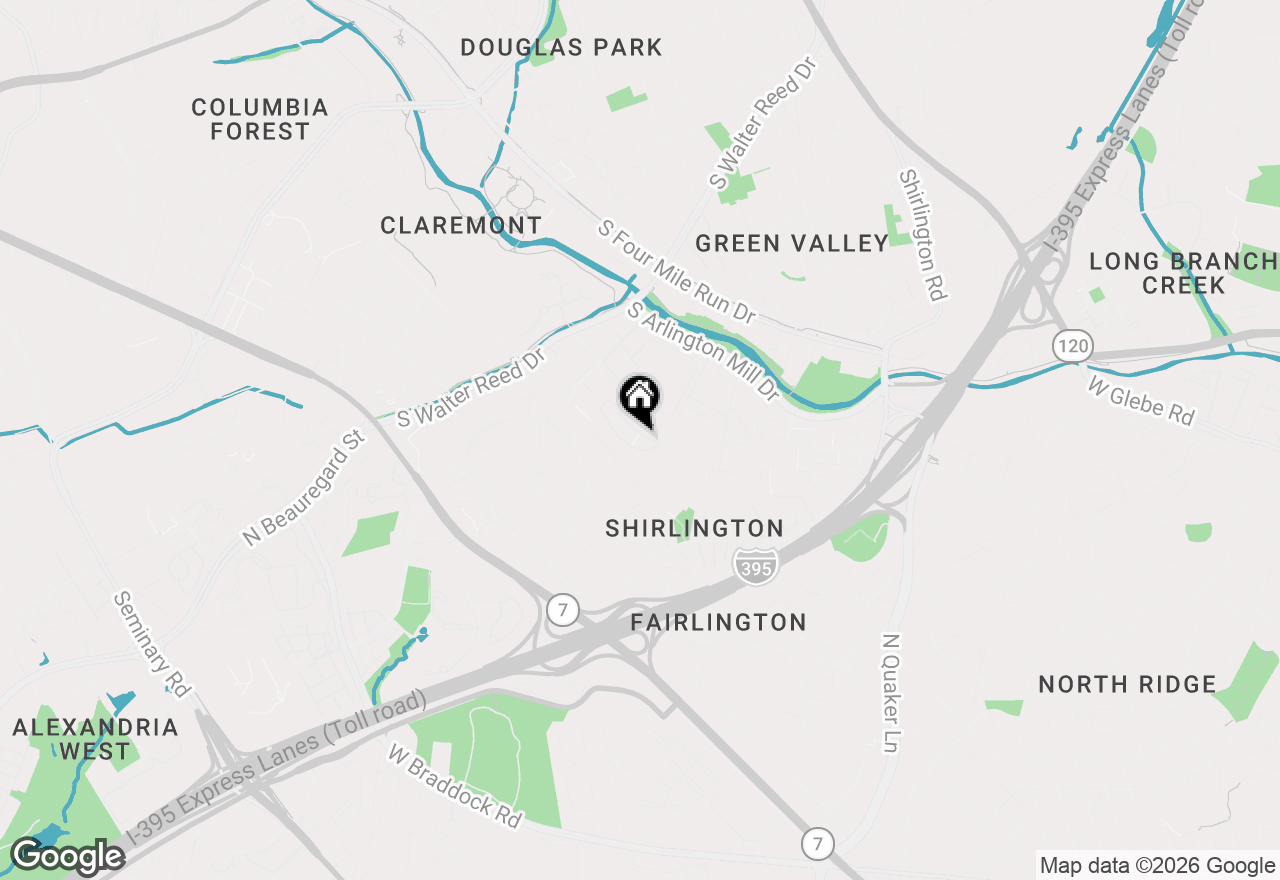 Map of 2927 S Woodstock Street #6, Arlington, VA 22206