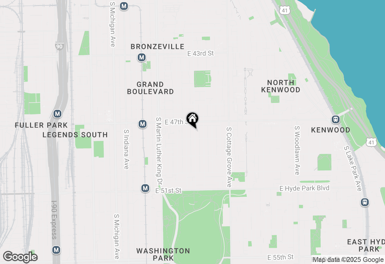 Map of 4736 S St Lawrence Avenue #1S, Chicago, IL 60615