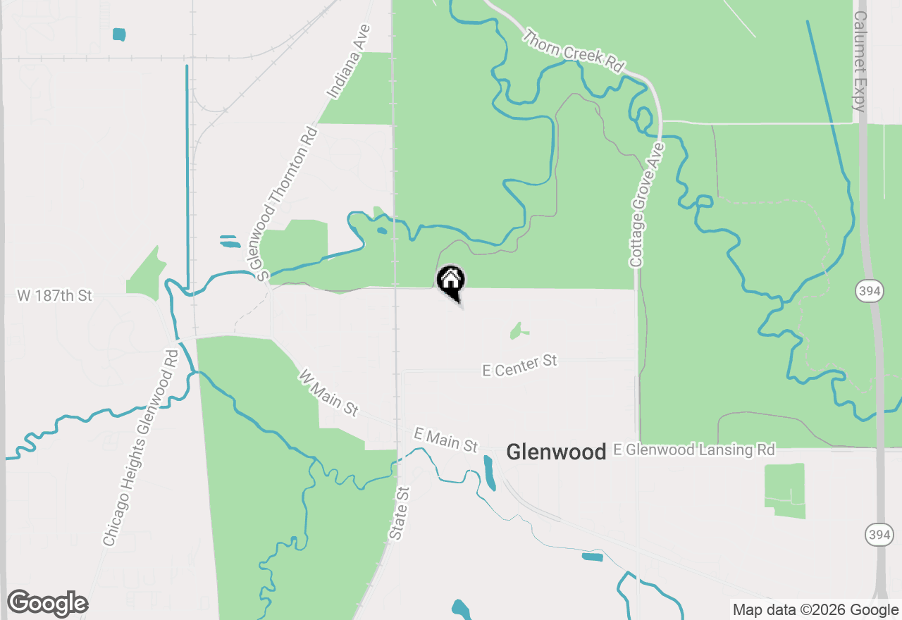 Map of 127 N Cedar Lane, Glenwood, IL 60425