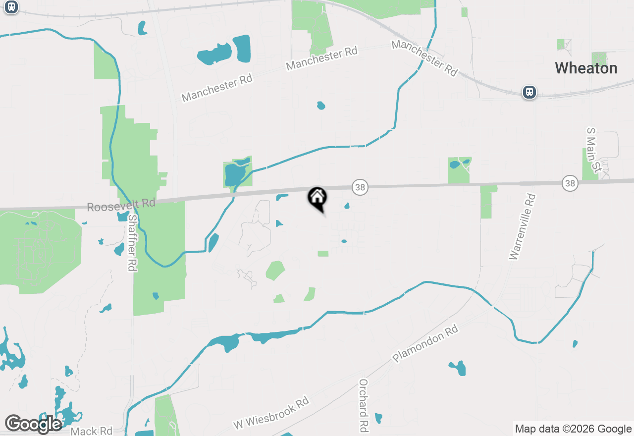 Map of 870 S Kilkenny Drive #D, Wheaton, IL 60189