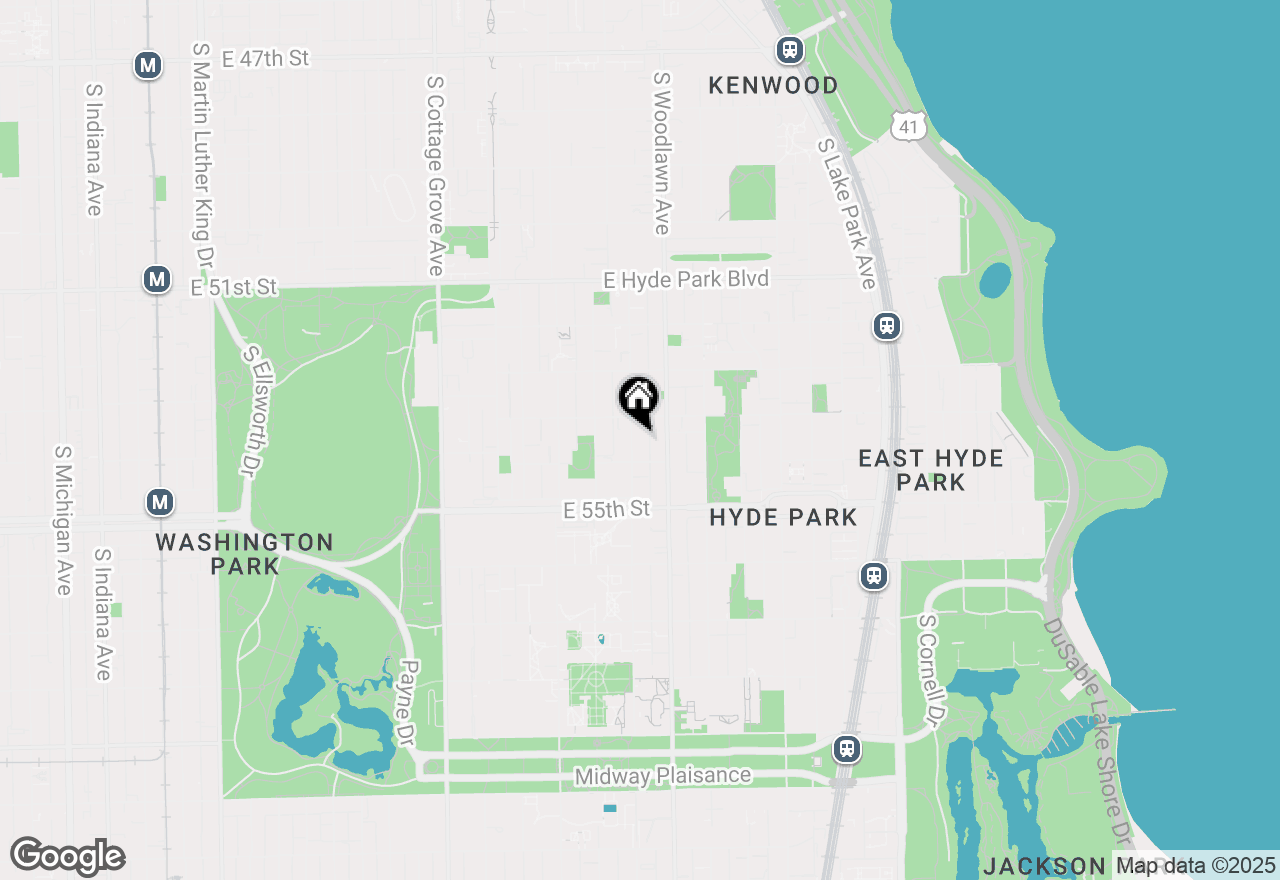 Map of 5427 S University Avenue #D2, Chicago, IL 60615