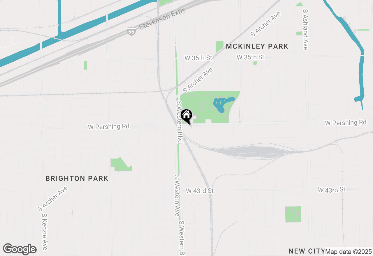 Map of 2323 W Pershing Road #128, Chicago, IL 60609