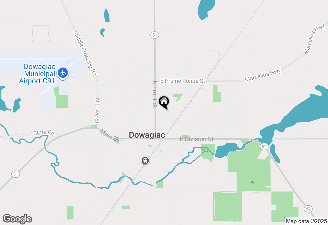 Map of 210 Mcomber Street, Dowagiac, MI 49047