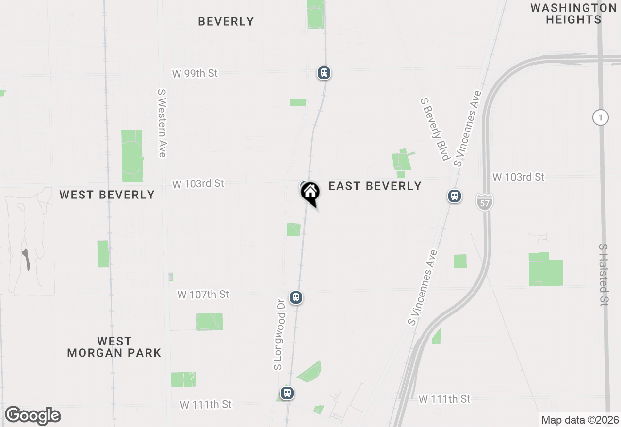 Map of 1837 W 104th Street, Chicago, IL 60643