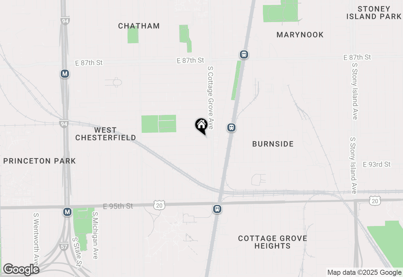 Map of 722 E 91st Place #2, Chicago, IL 60619