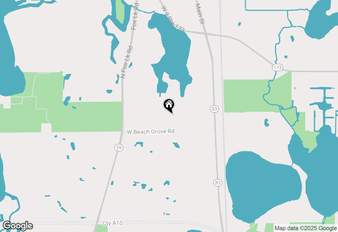 Map of 23865 W Lake Vista Avenue, Antioch, IL 60002