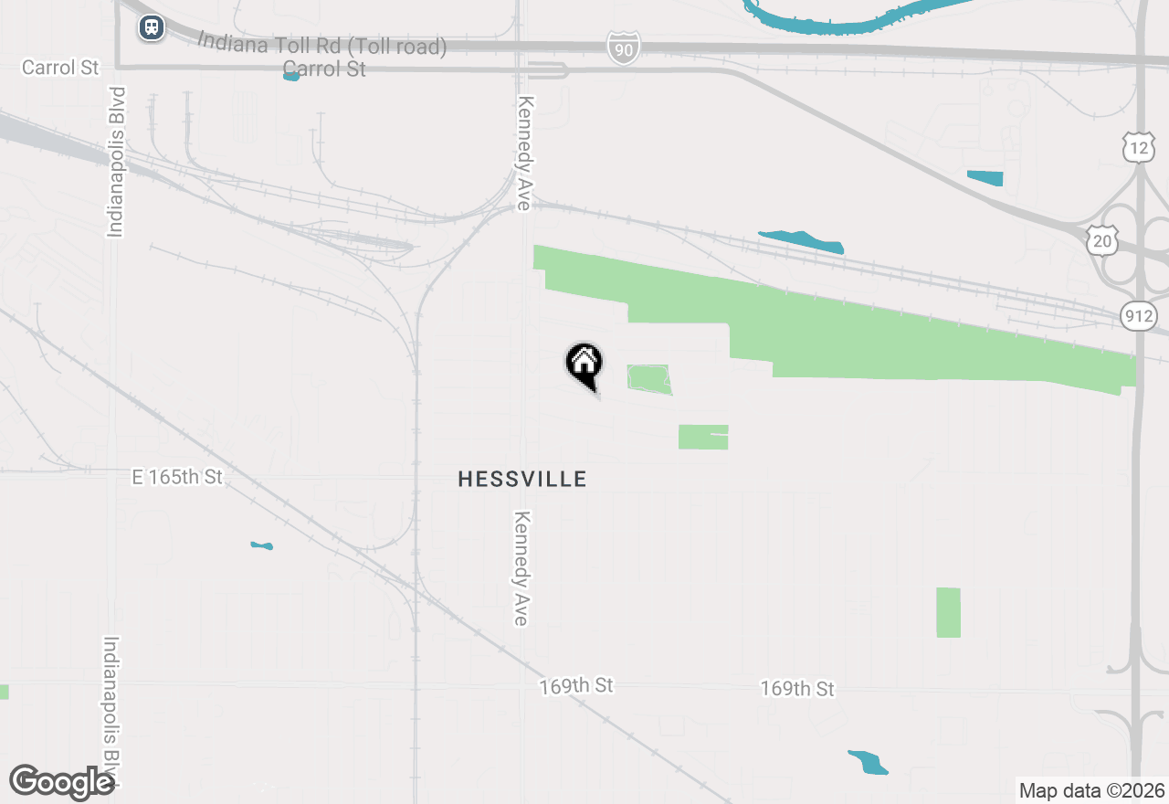 Map of 2911 163rd Place, Hammond, IN 46323