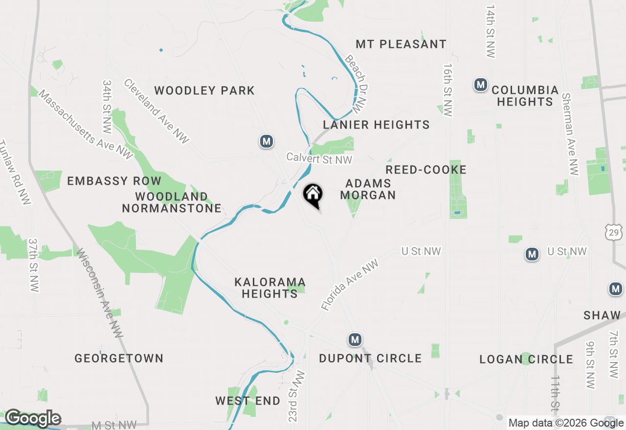 Map of 2310 Ashmead Place Nw #106, Washington, DC 20009