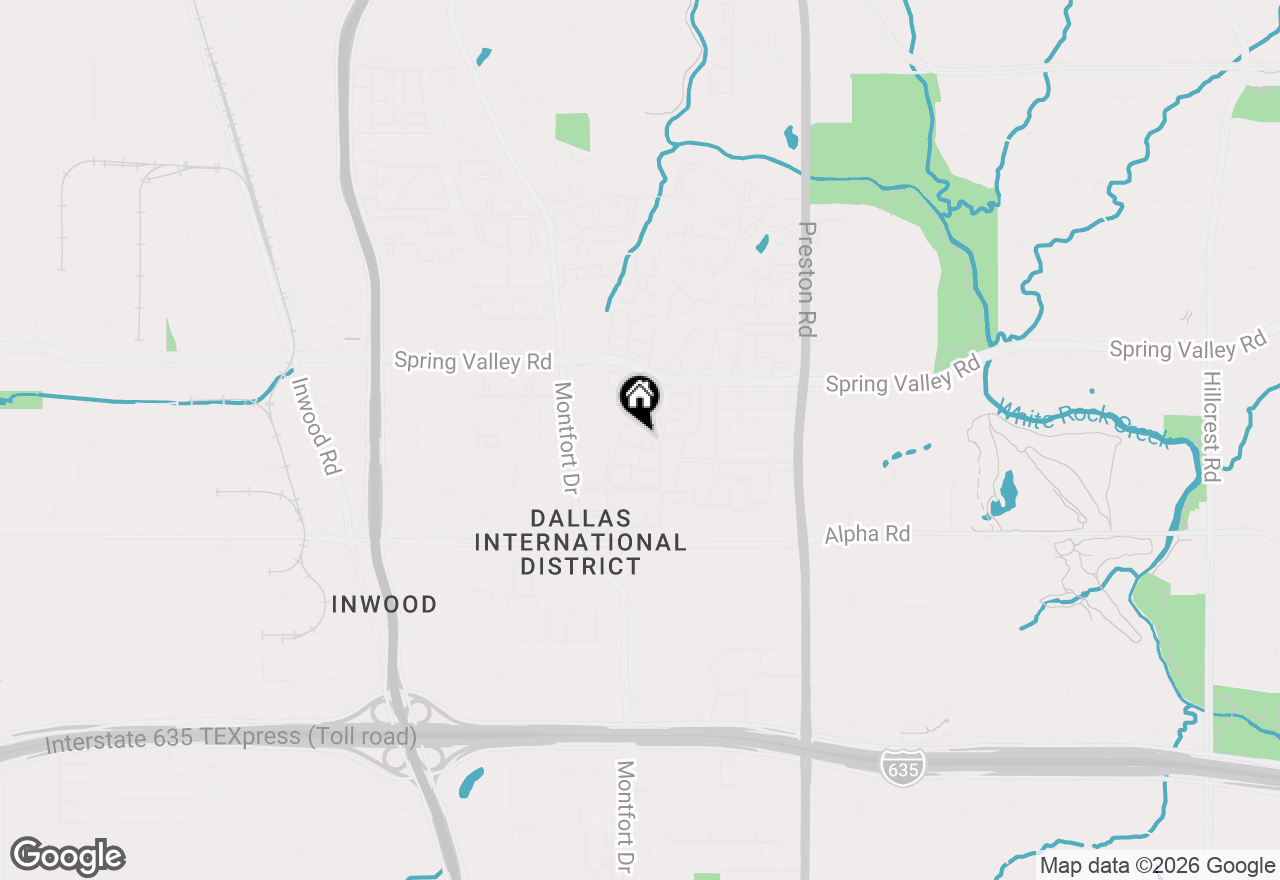 Map of 5630 Spring Valley Road #17A, Dallas, TX 75254