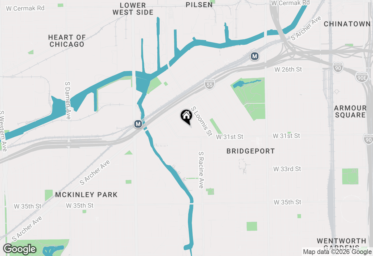 Map of 3054 S Lyman Street, Chicago, IL 60608