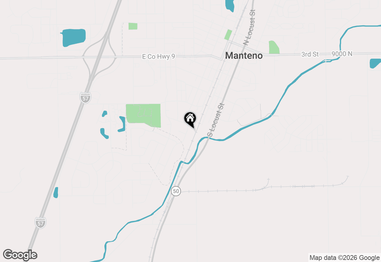 Map of 426 S Walnut Street, Manteno, IL 60950