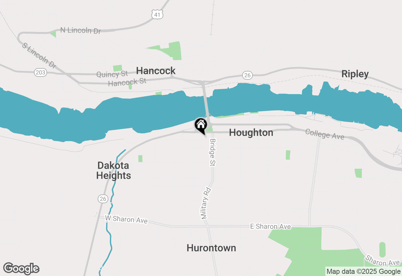 Map of 202 W Houghton, Houghton, MI 49931