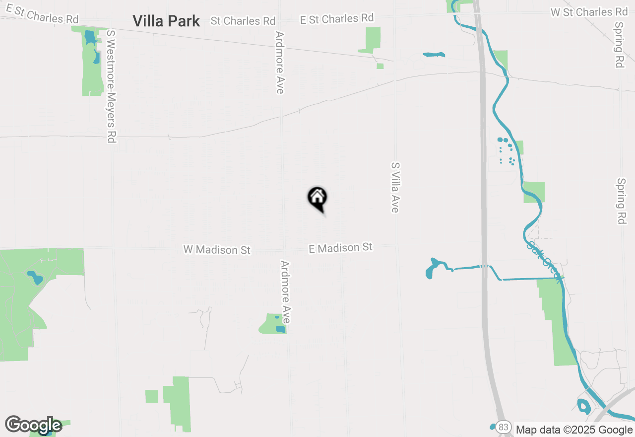 Map of 648 S Illinois Avenue, Villa Park, IL 60181