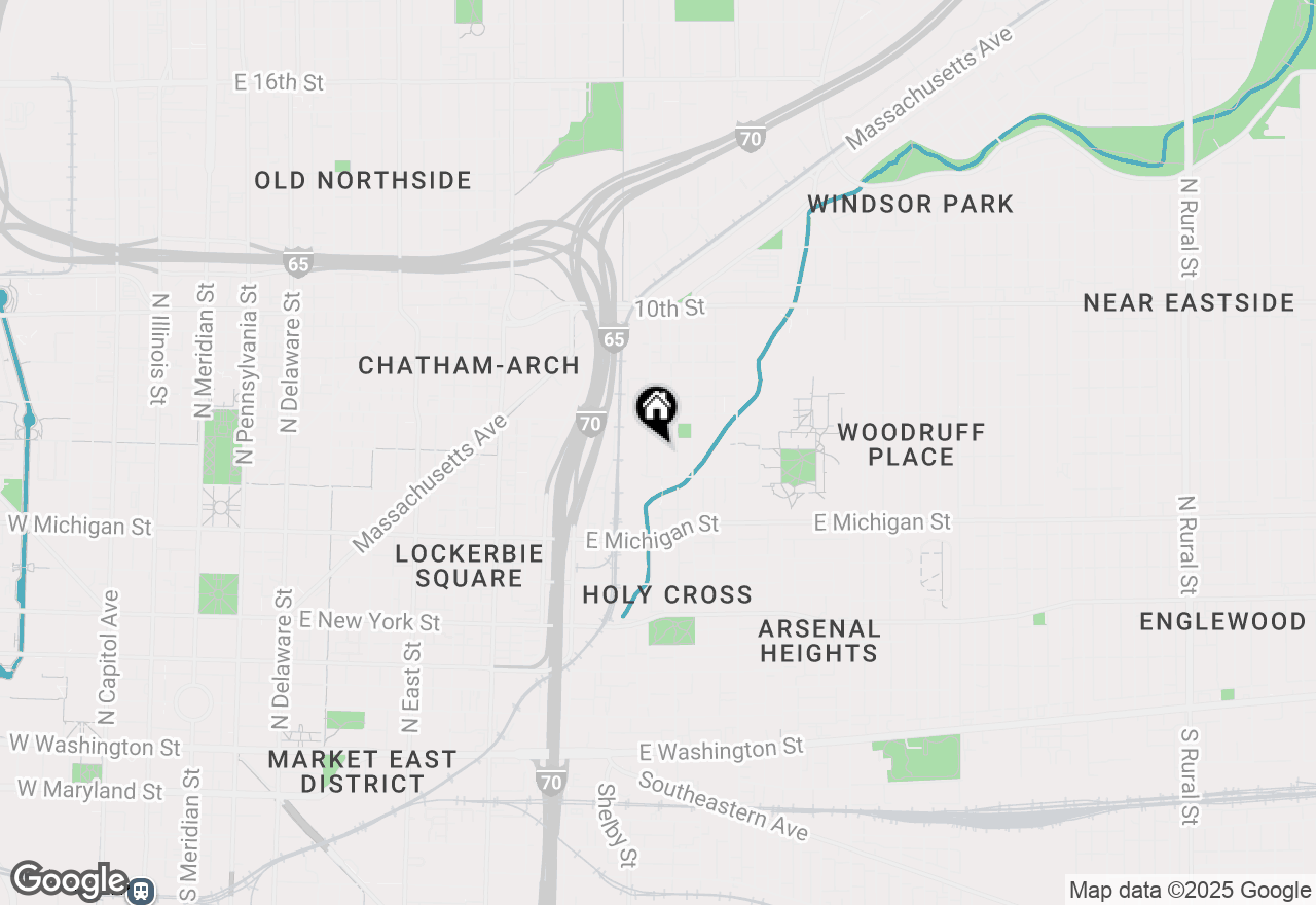Map of 630 Dorman Street, Indianapolis, IN 46202