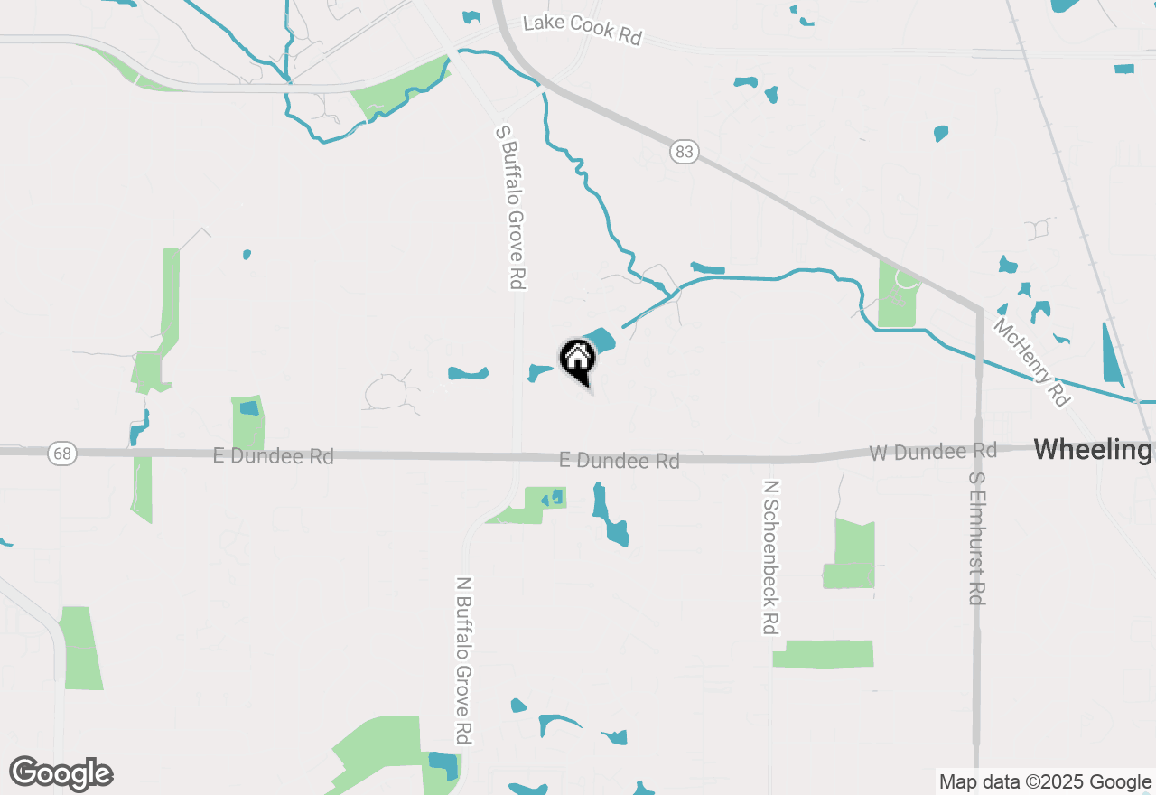 Map of 1604 Brittany Court #2B, Wheeling, IL 60090