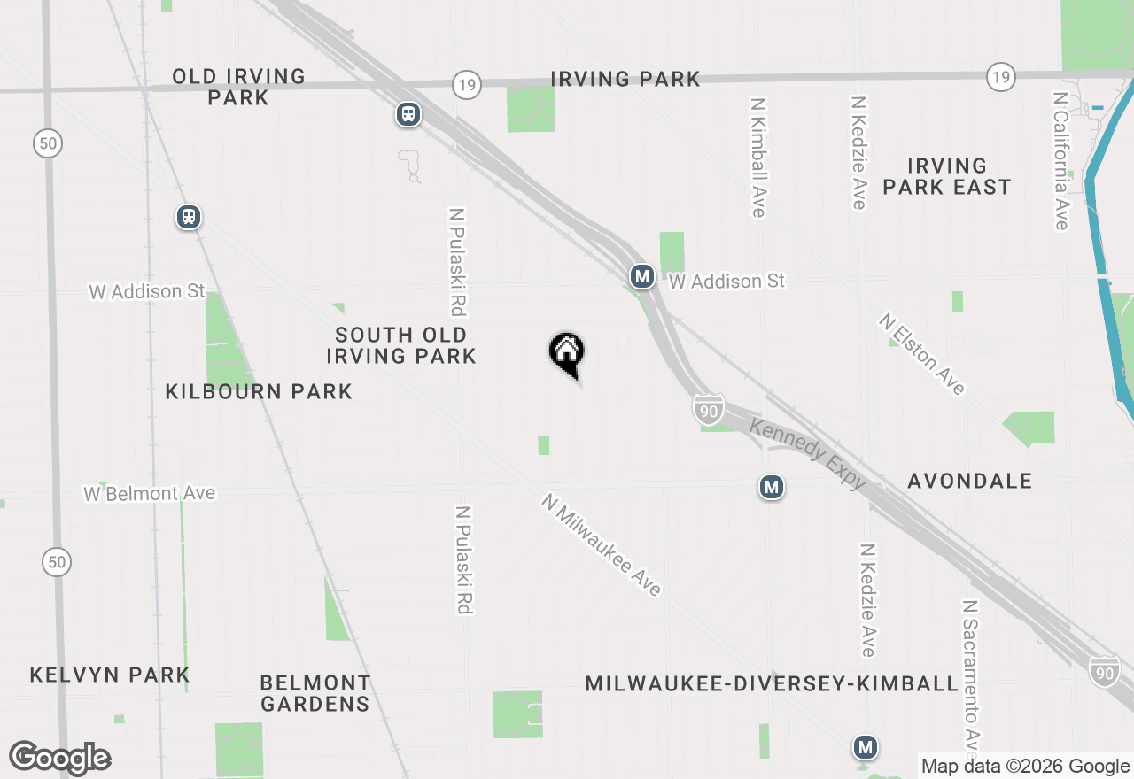 Map of 3355 N Hamlin Avenue, Chicago, IL 60618