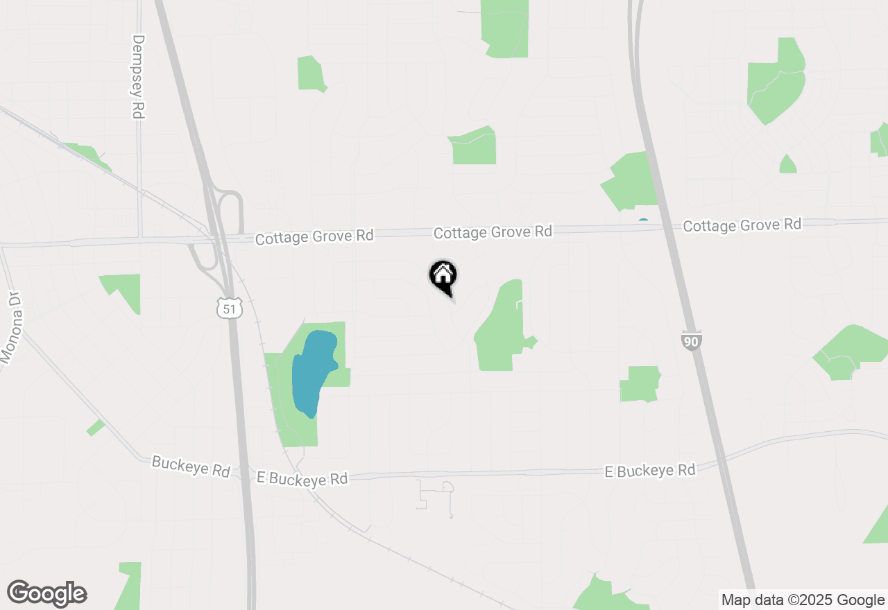 Map of (Address confidential), Madison, Wisconsin 53716