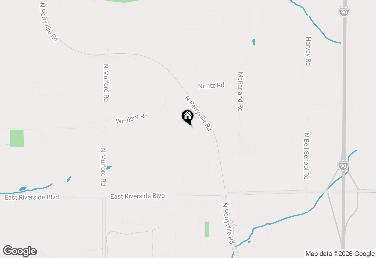 Map of 4521 Rainbow Court, Loves Park, IL 61111