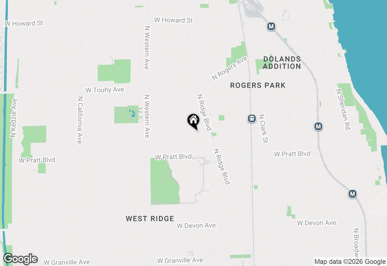 Map of 6939 N Hamilton Avenue #1, Chicago, IL 60645