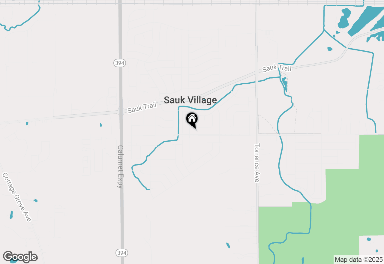 Map of 22255 Merrill Avenue, Sauk Village, IL 60411