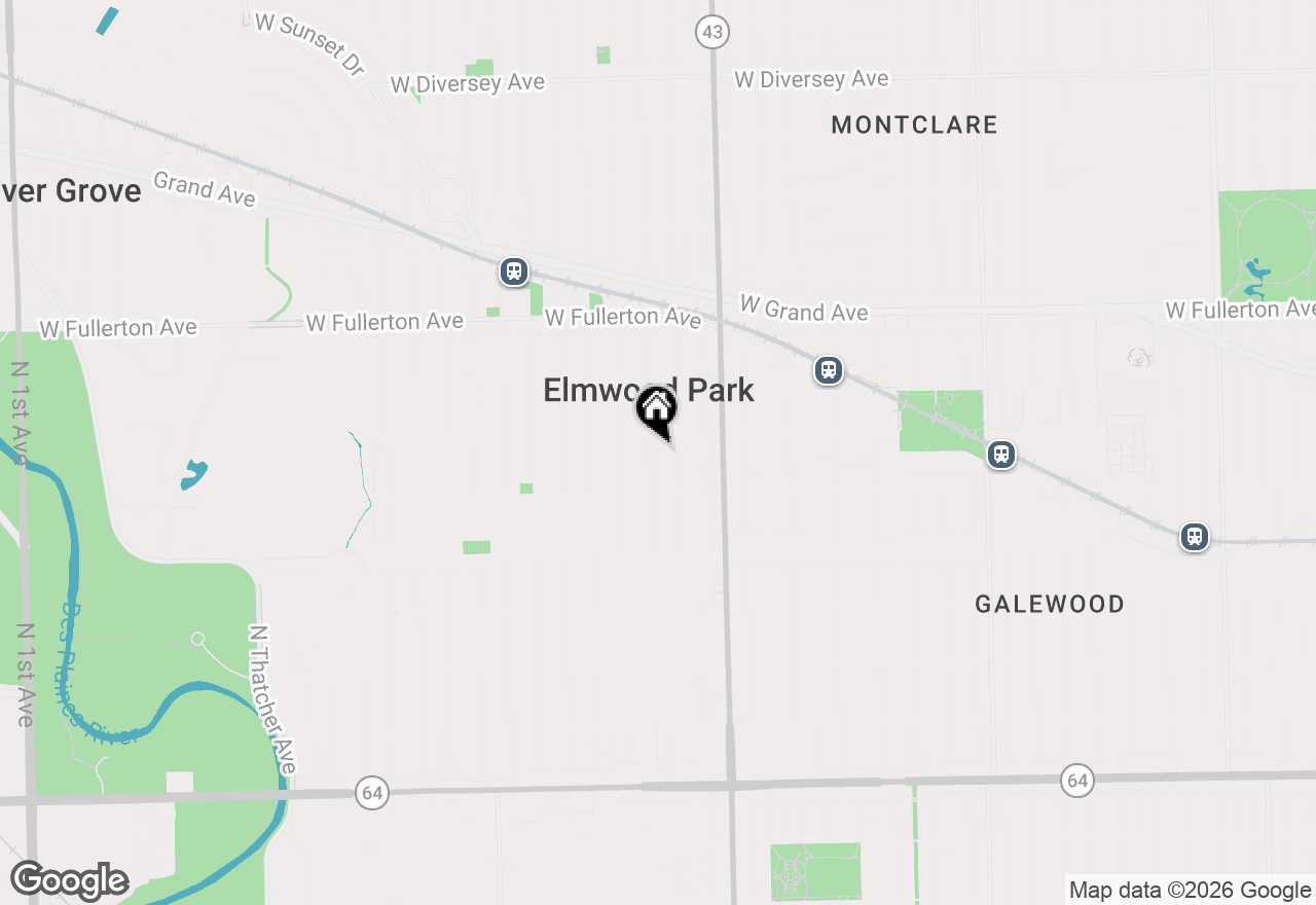 Map of 2134 N 73rd Avenue, Elmwood Park, IL 60707