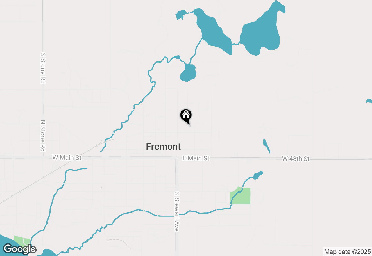 Map of 327 E Cherry Street, Fremont, MI 49412