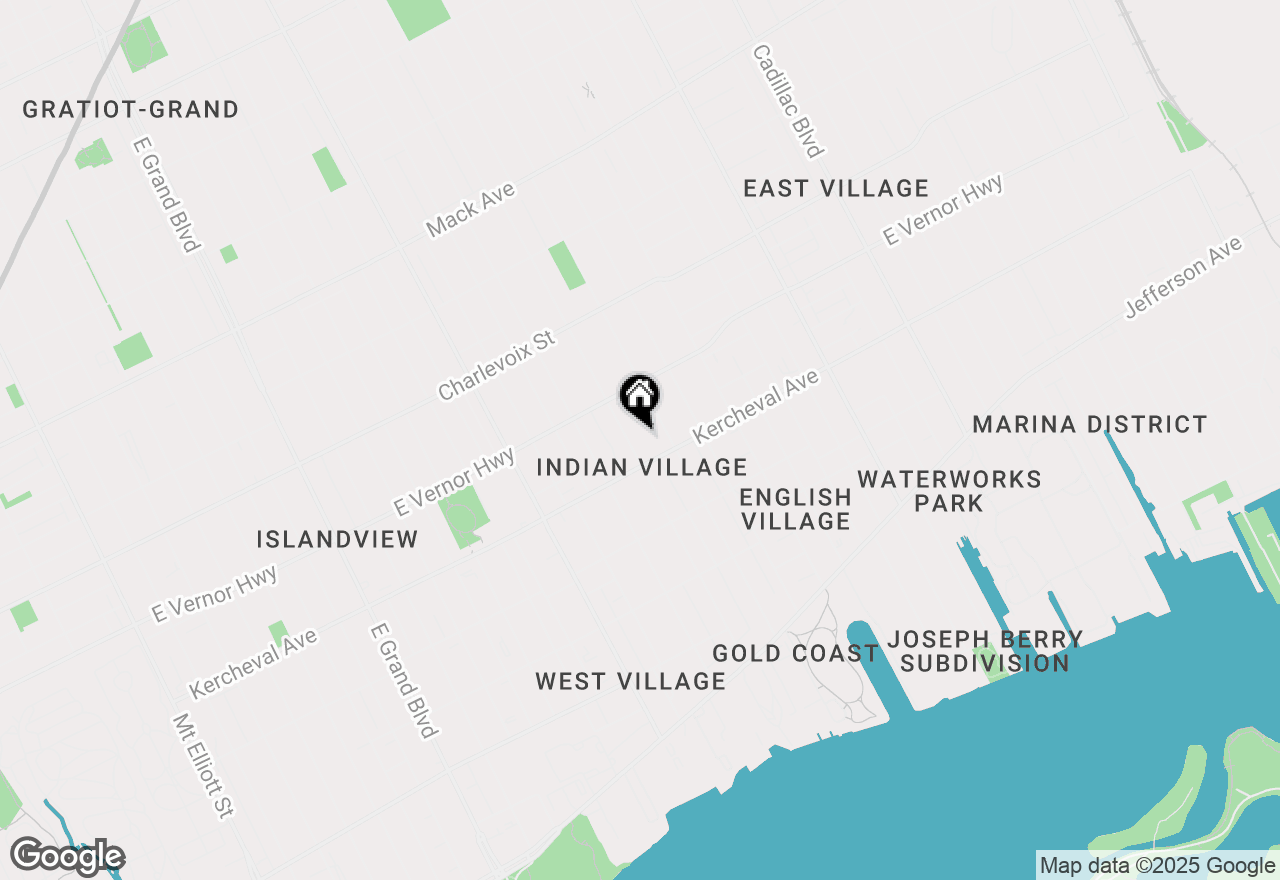 Map of 2150 Iroquois Street, Detroit, MI 48201