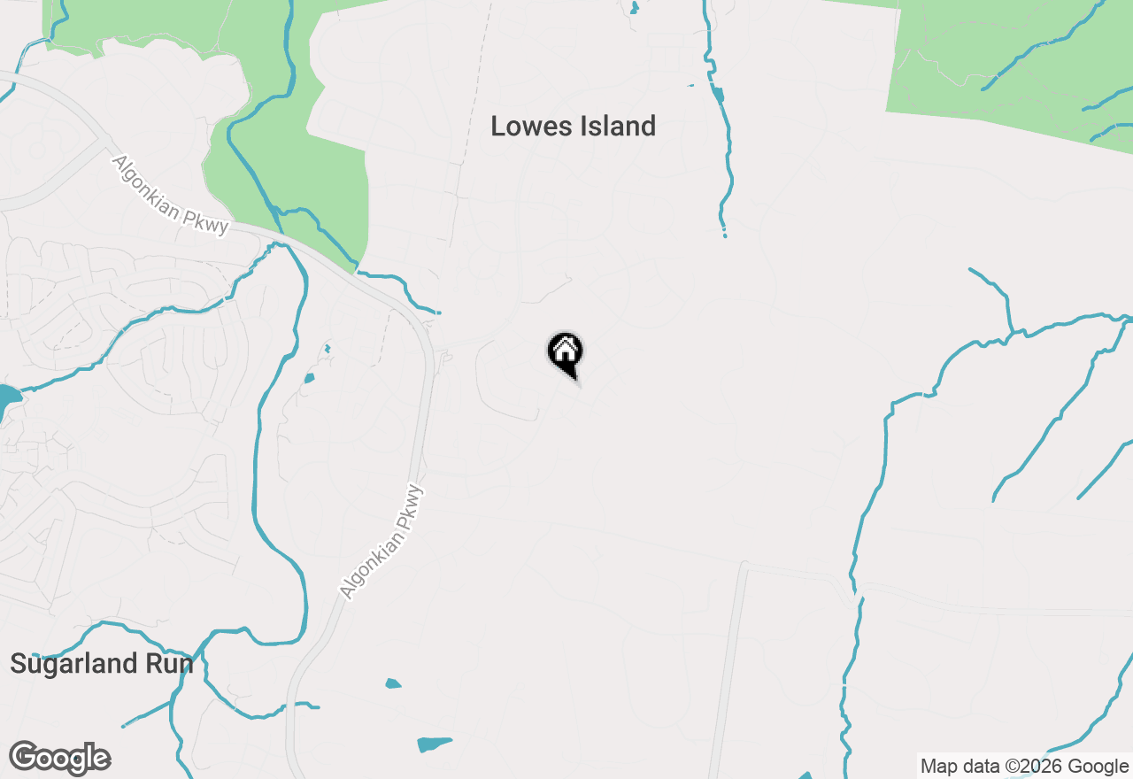 Map of 47656 Pennrun Way, Sterling, VA 20165
