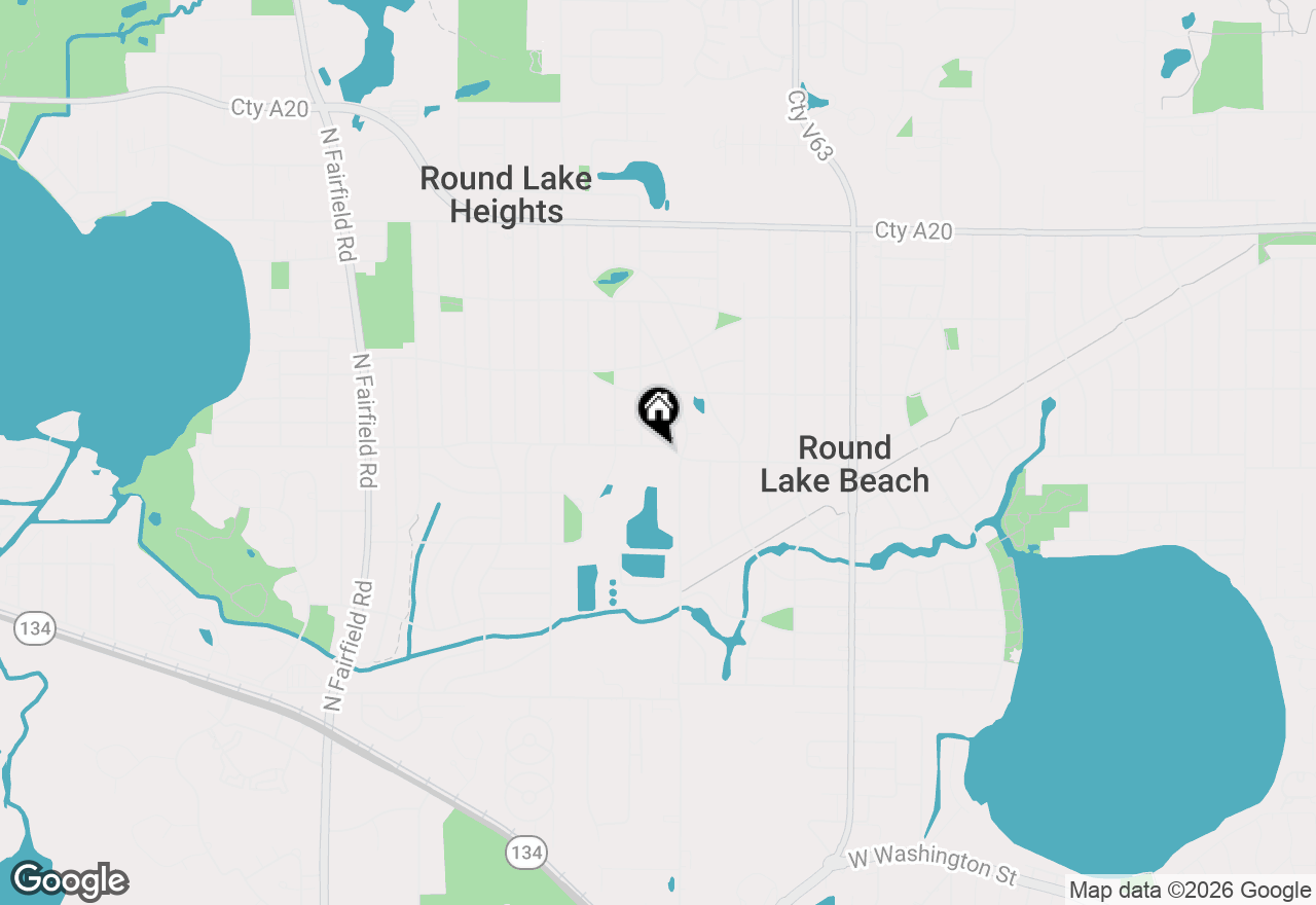 Map of 613 Oakwood Drive, Round Lake Beach, IL 60073
