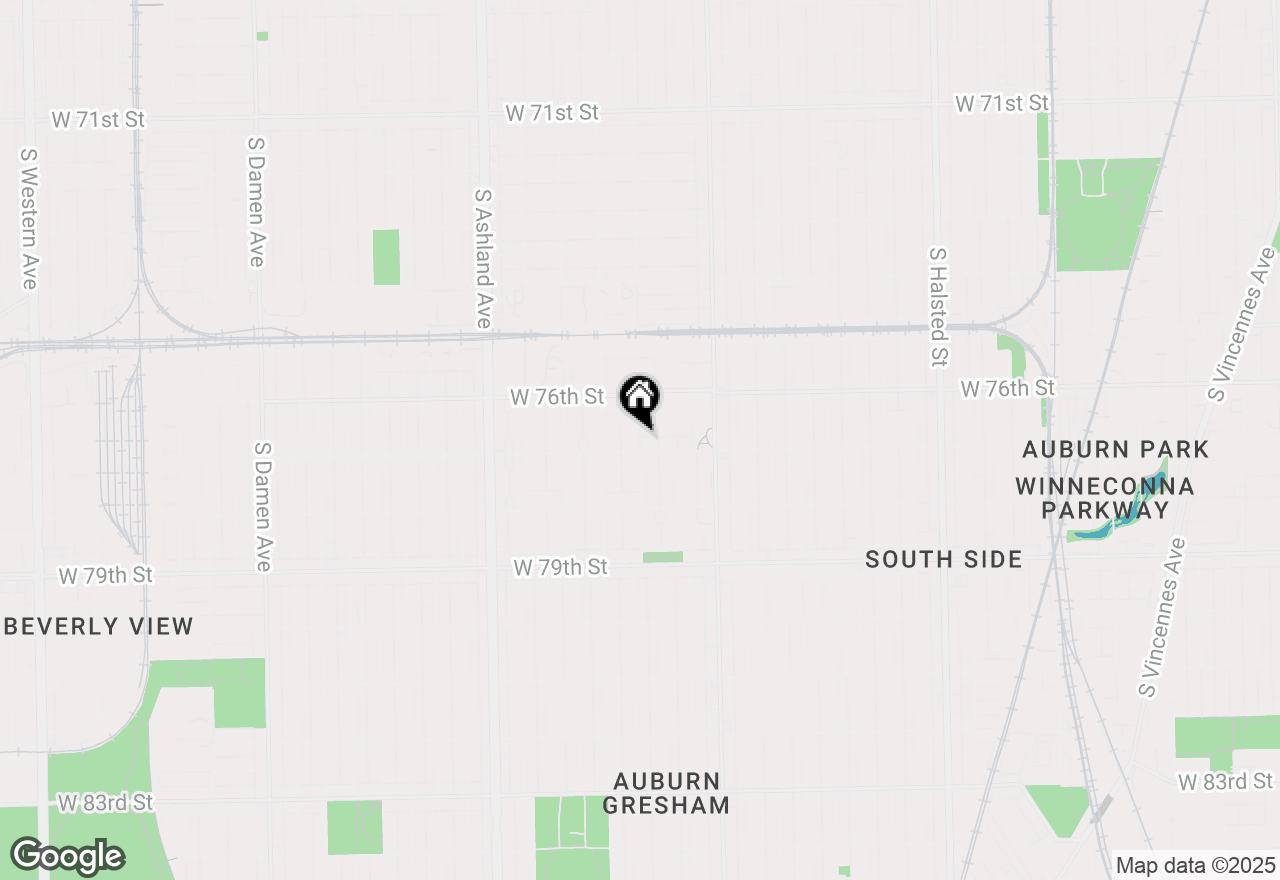 Map of 7652 S Ada Street, Chicago, IL 60620