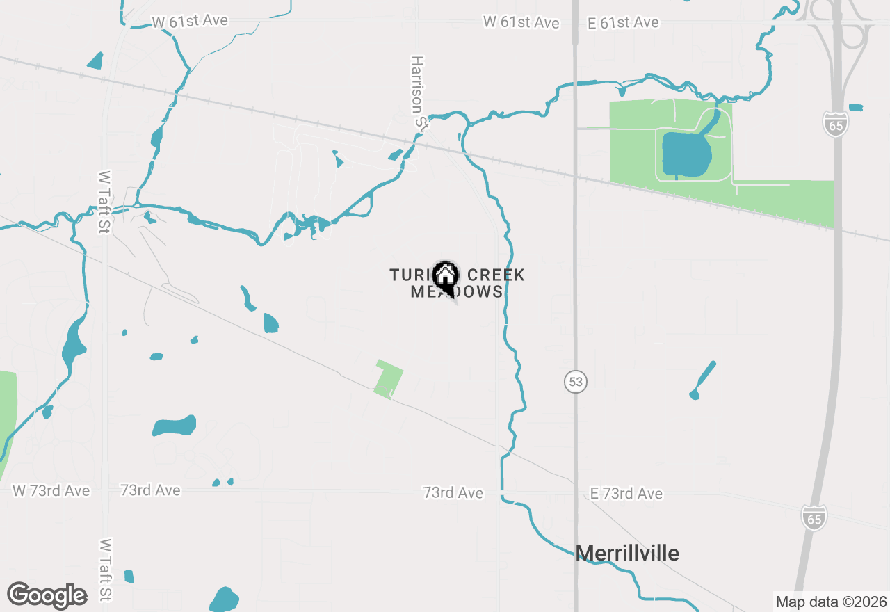 Map of 6810 Van Buren Street, Merrillville, IN 46410