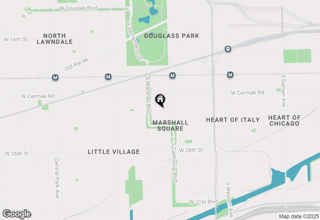 Map of 2841 W 23rd Street, Chicago, IL 60623