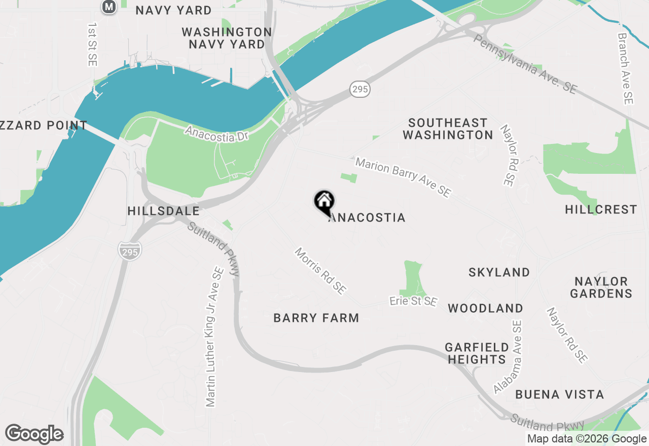 Map of 2256 High Street Se #2, Washington, DC 20020