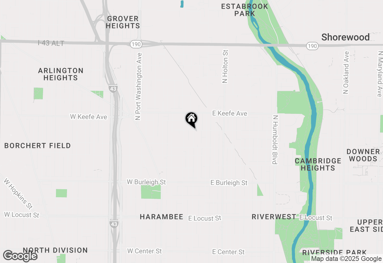 Map of 3377 N Palmer St, Milwaukee, WI 53212